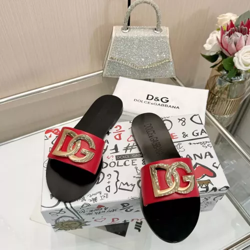 Replica Dolce & Gabbana D&G Slippers For Women #1285856 $68.00 USD for Wholesale