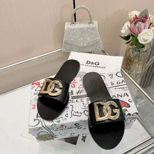 Replica Dolce & Gabbana D&G Slippers For Women #1285859 $68.00 USD for Wholesale