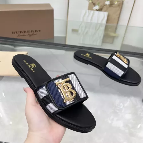 Replica Burberry Slippers For Women #1285896 $85.00 USD for Wholesale