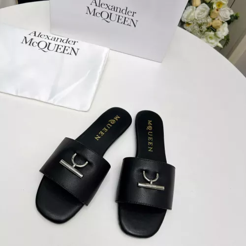 Replica Alexander McQueen Slippers For Women #1285913 $72.00 USD for Wholesale