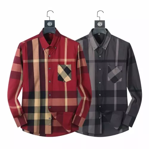 Replica Burberry Shirts Long Sleeved For Men #1286677 $42.00 USD for Wholesale