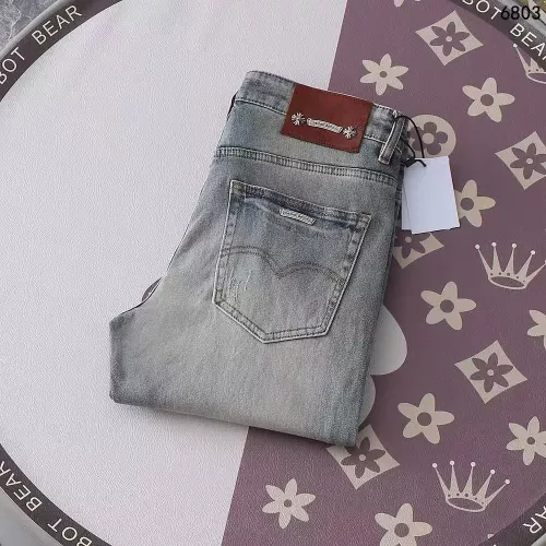 Replica Chrome Hearts Jeans For Men #1290370 $48.00 USD for Wholesale