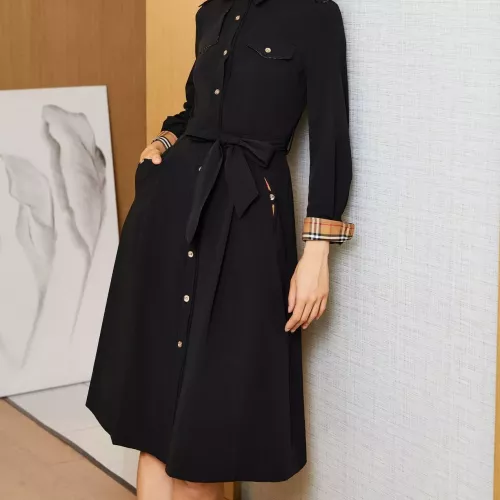 Replica Burberry Dresses Long Sleeved For Women #1291010 $128.00 USD for Wholesale