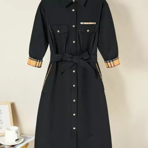 Burberry Dresses Long Sleeved For Women #1291016