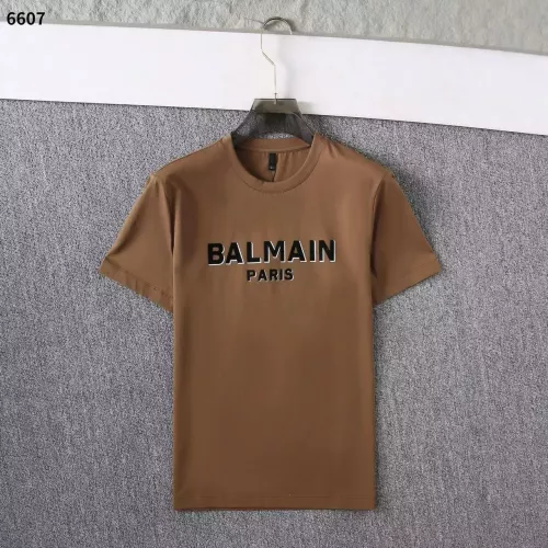 Balmain T-Shirts Short Sleeved For Men #1293336, $32.00 USD, [ITEM#1293336], Balmain T-Shirts