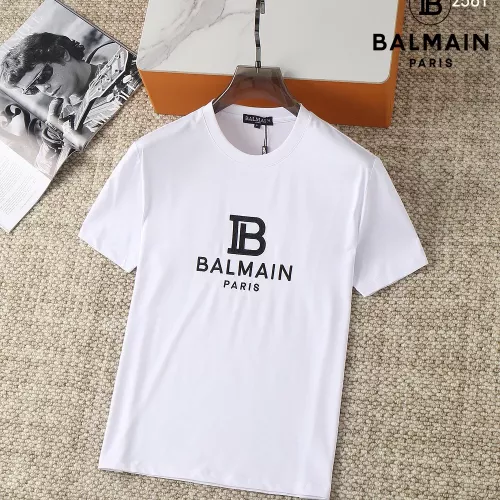 Balmain T-Shirts Short Sleeved For Men #1293452, $38.00 USD, [ITEM#1293452], Balmain T-Shirts