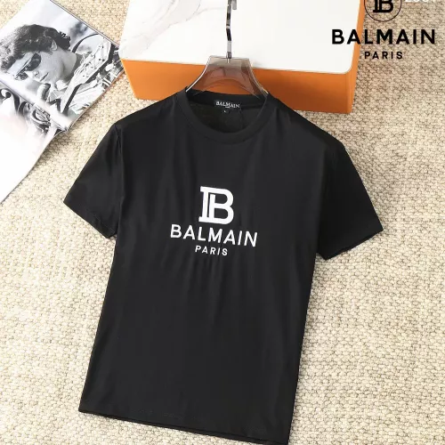 Balmain T-Shirts Short Sleeved For Men #1293453, $38.00 USD, [ITEM#1293453], Balmain T-Shirts