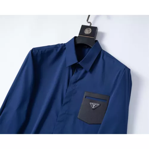 Replica Prada Shirts Long Sleeved For Men #1294257 $40.00 USD for Wholesale