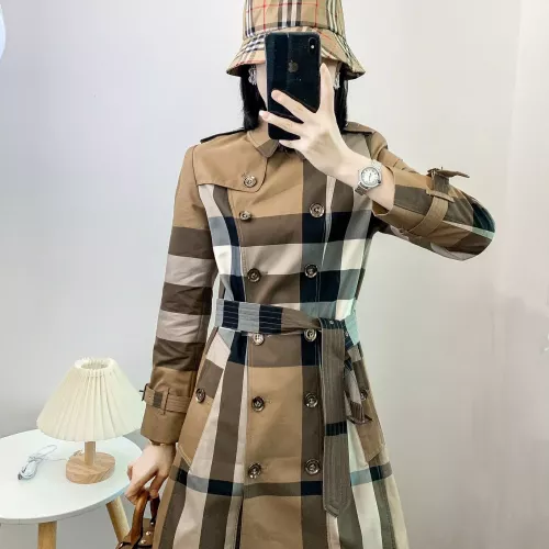 Burberry Trench Coat Long Sleeved For Women #1295274, $160.00 USD, [ITEM#1295274], Burberry Trench Coat