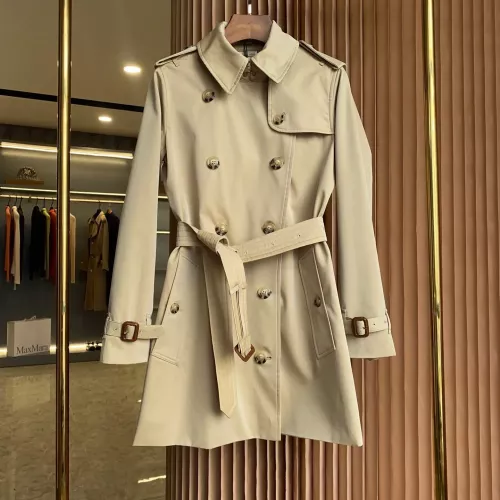 Burberry Trench Coat Long Sleeved For Women #1295296, $160.00 USD, [ITEM#1295296], Burberry Trench Coat