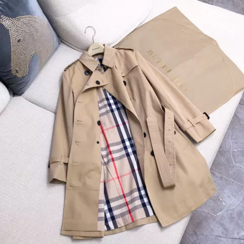 Replica Burberry Trench Coat Long Sleeved For Women #1295307 $185.00 USD for Wholesale