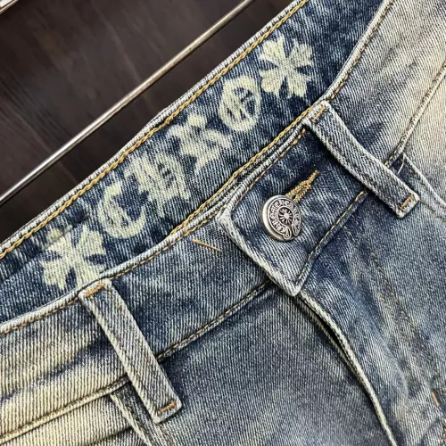 Replica Chrome Hearts Jeans For Men #1295391 $76.00 USD for Wholesale