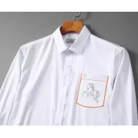 $42.00 USD Hermes Shirts Long Sleeved For Men #1294313