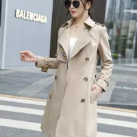 $160.00 USD Burberry Trench Coat Long Sleeved For Women #1295285