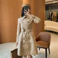 $170.00 USD Burberry Trench Coat Long Sleeved For Women #1295286