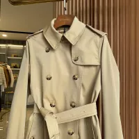 $160.00 USD Burberry Trench Coat Long Sleeved For Women #1295296