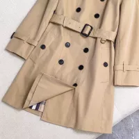 $185.00 USD Burberry Trench Coat Long Sleeved For Women #1295307