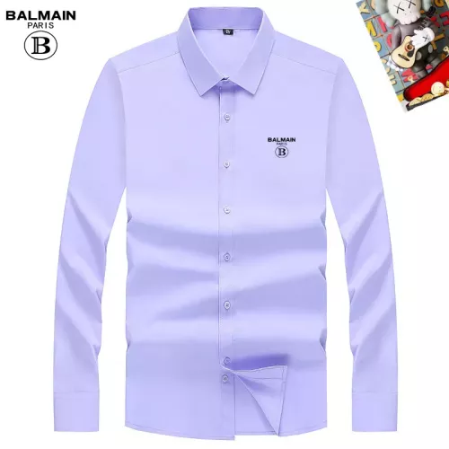 Balmain Shirts Long Sleeved For Men #1298395