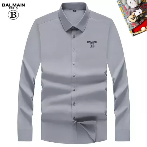 Balmain Shirts Long Sleeved For Men #1298397