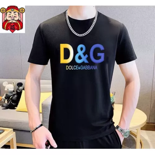 Replica Dolce & Gabbana D&G Tracksuits Short Sleeved For Men #1298481 $64.00 USD for Wholesale