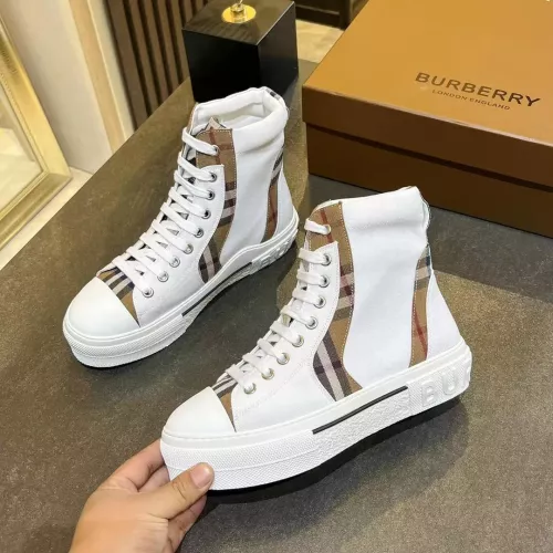 Replica Burberry High Tops Shoes For Women #1302884 $105.00 USD for Wholesale