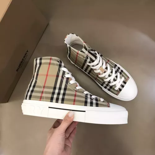 Replica Burberry High Tops Shoes For Men #1303595 $82.00 USD for Wholesale