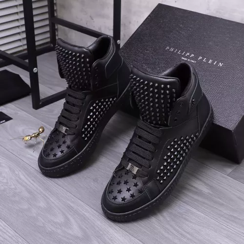 Philipp Plein PP High Tops Shoes For Men #1304033, $130.00 USD, [ITEM#1304033], Philipp Plein PP High Tops Shoes