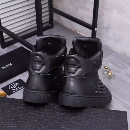 Replica Philipp Plein PP High Tops Shoes For Men #1304033 $130.00 USD for Wholesale