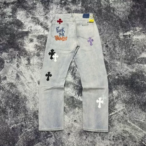 Replica Chrome Hearts Jeans For Unisex #1304301 $56.00 USD for Wholesale