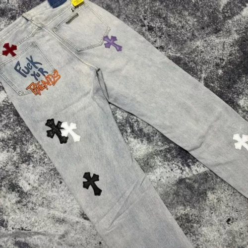 Replica Chrome Hearts Jeans For Unisex #1304301 $56.00 USD for Wholesale