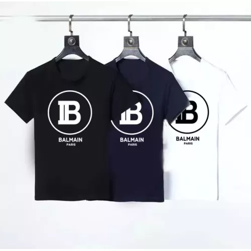 Replica Balmain T-Shirts Short Sleeved For Men #1316412 $23.00 USD for Wholesale