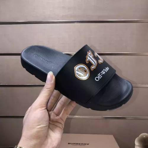 Replica Off-White Slippers For Men #1317146 $56.00 USD for Wholesale