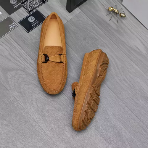 Replica Versace Leather Shoes For Men #1317286 $76.00 USD for Wholesale