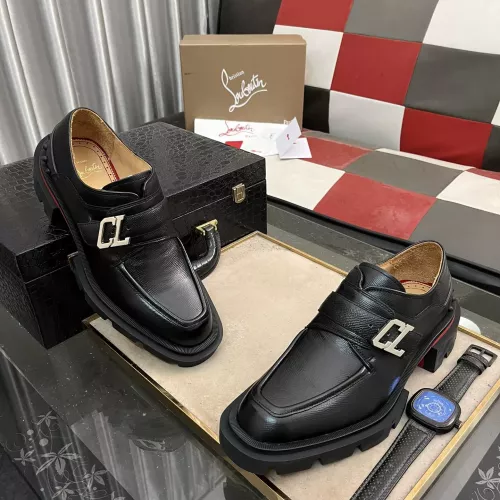 Replica Christian Louboutin Leather Shoes For Men #1317977 $140.00 USD for Wholesale