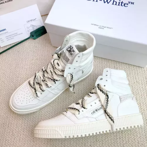 Replica Off-White High Tops Shoes For Men #1319155 $112.00 USD for Wholesale