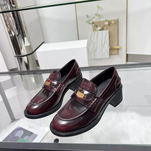MIU MIU Leather Shoes For Women #1320189