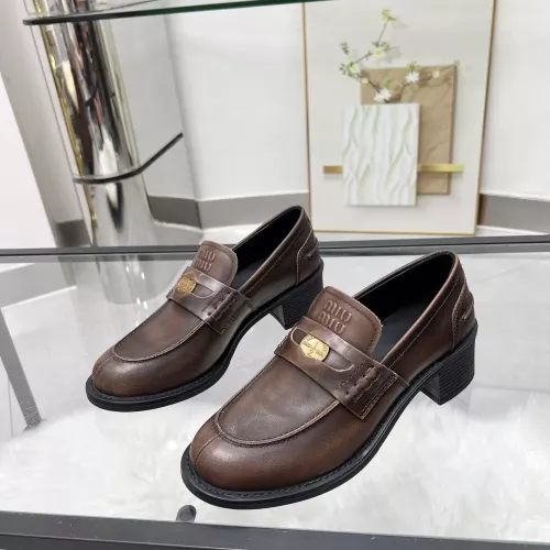 MIU MIU Leather Shoes For Women #1320190