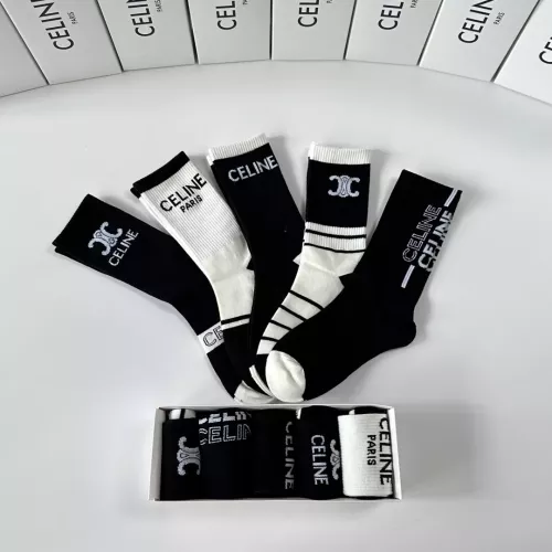 Replica Celine Socks #1324637 $29.00 USD for Wholesale