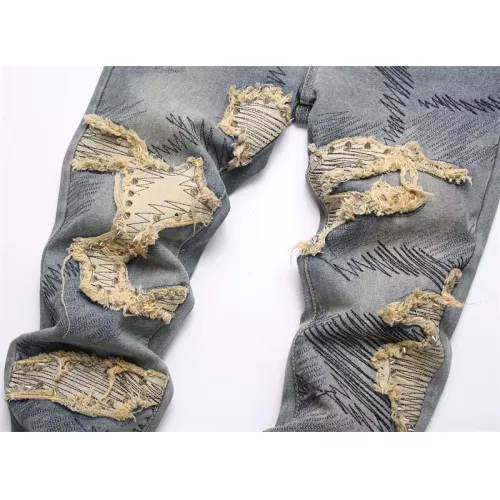 Replica Balmain Jeans For Men #1328232 $48.00 USD for Wholesale