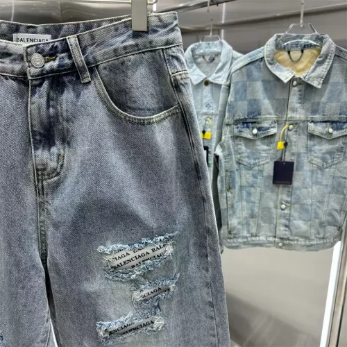 Replica Balenciaga Jeans For Men #1328489 $64.00 USD for Wholesale