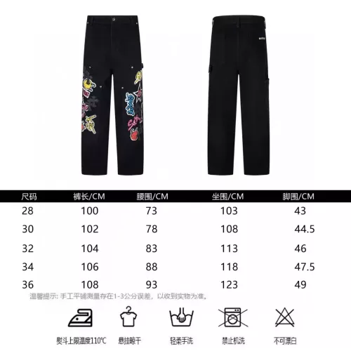 Replica Chrome Hearts Jeans For Men #1328550 $72.00 USD for Wholesale