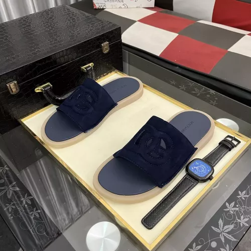 Replica Dolce & Gabbana D&G Slippers For Men #1329531 $52.00 USD for Wholesale