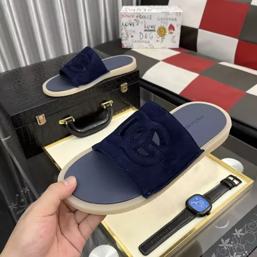 Replica Dolce & Gabbana D&G Slippers For Men #1329531 $52.00 USD for Wholesale