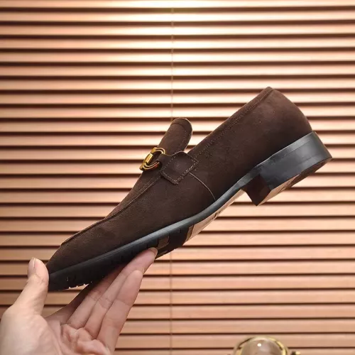 Replica Salvatore Ferragamo Leather Shoes For Men #1329544 $98.00 USD for Wholesale