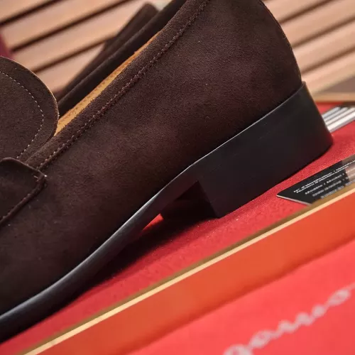 Replica Salvatore Ferragamo Leather Shoes For Men #1329544 $98.00 USD for Wholesale