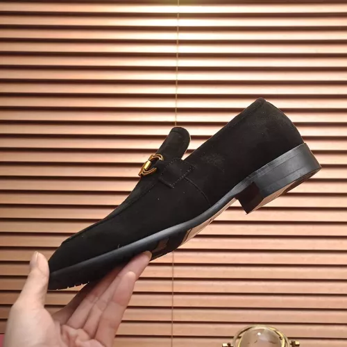 Replica Salvatore Ferragamo Leather Shoes For Men #1329545 $98.00 USD for Wholesale
