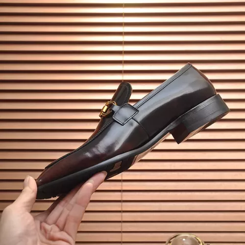 Replica Salvatore Ferragamo Leather Shoes For Men #1329546 $98.00 USD for Wholesale