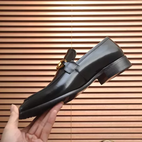 Replica Salvatore Ferragamo Leather Shoes For Men #1329548 $98.00 USD for Wholesale