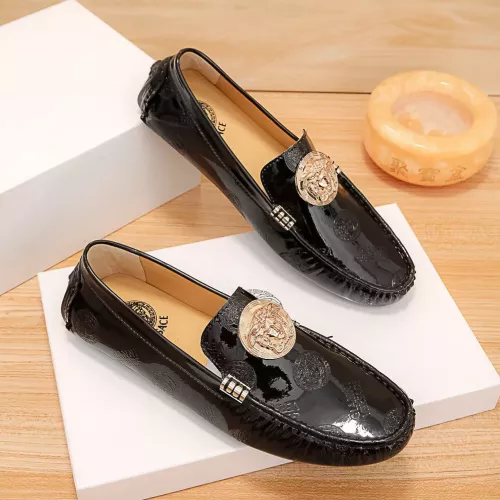 Replica Versace Leather Shoes For Men #1330112 $72.00 USD for Wholesale
