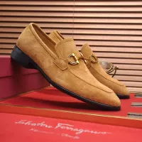 $98.00 USD Salvatore Ferragamo Leather Shoes For Men #1329543